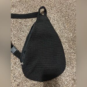 The Sak Black Knit Crossbody Bag